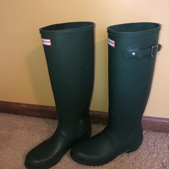 Size 8 Tall Hunter Boots - Matte Hunter Green - Picture 3 of 8